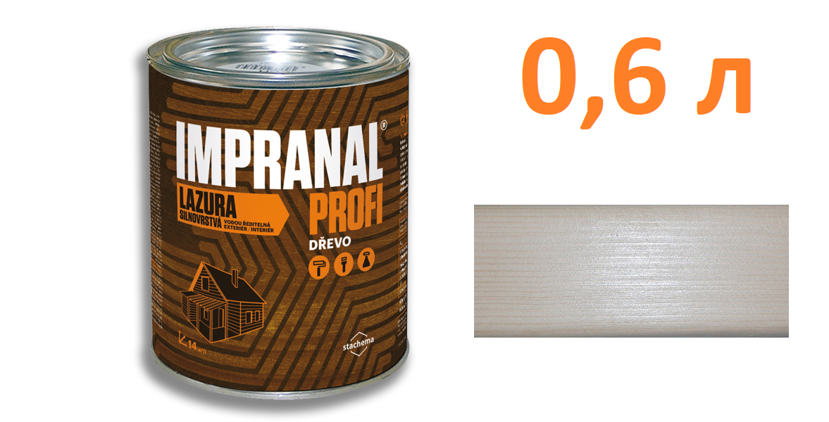 IMPRANAL PROFI Стійкий лазурний лак (Безбарвний; 0,6 л.)
