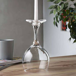 Свічник кришталевий Look down 20см Nude Glass