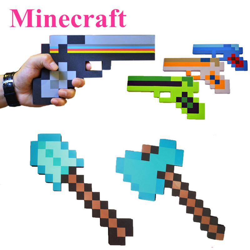 Новинки Майнкрафт зброя іграшки Мечі, сокири, Лопати Пістолети Minecraft