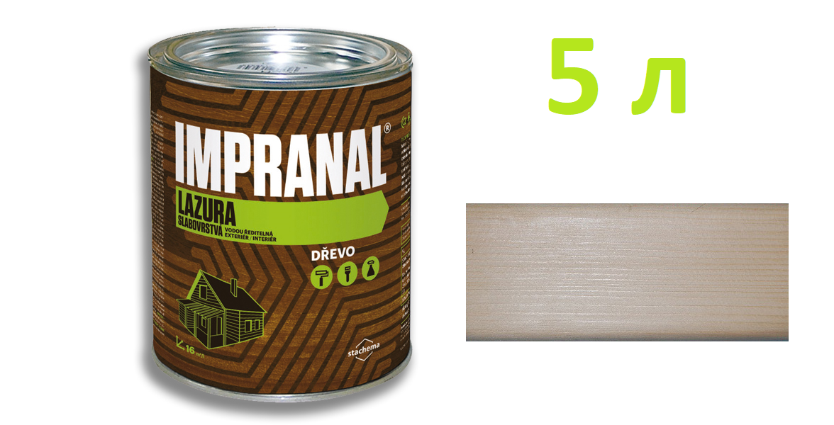 IMPRANAL Тонкошаровий лазурний лак (Безбарвний; 5 л.), фото 1