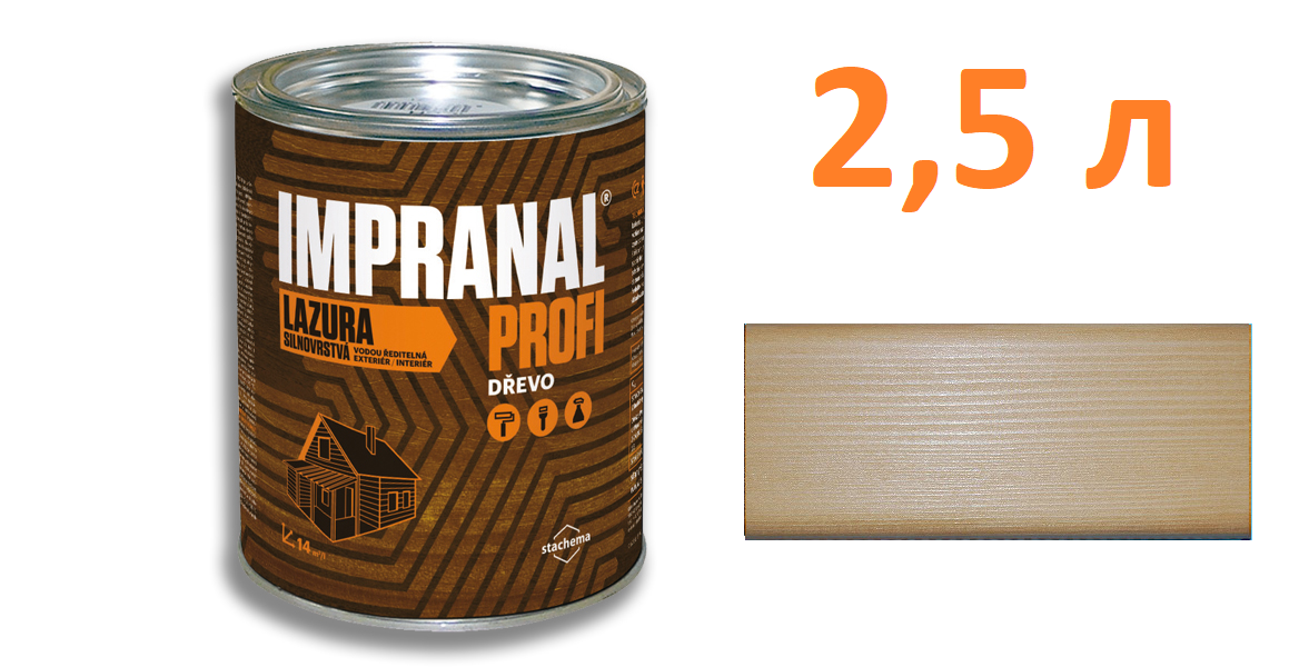 IMPRANAL PROFI Стійкий лазурний лак (Дуб; 2,5 л.)