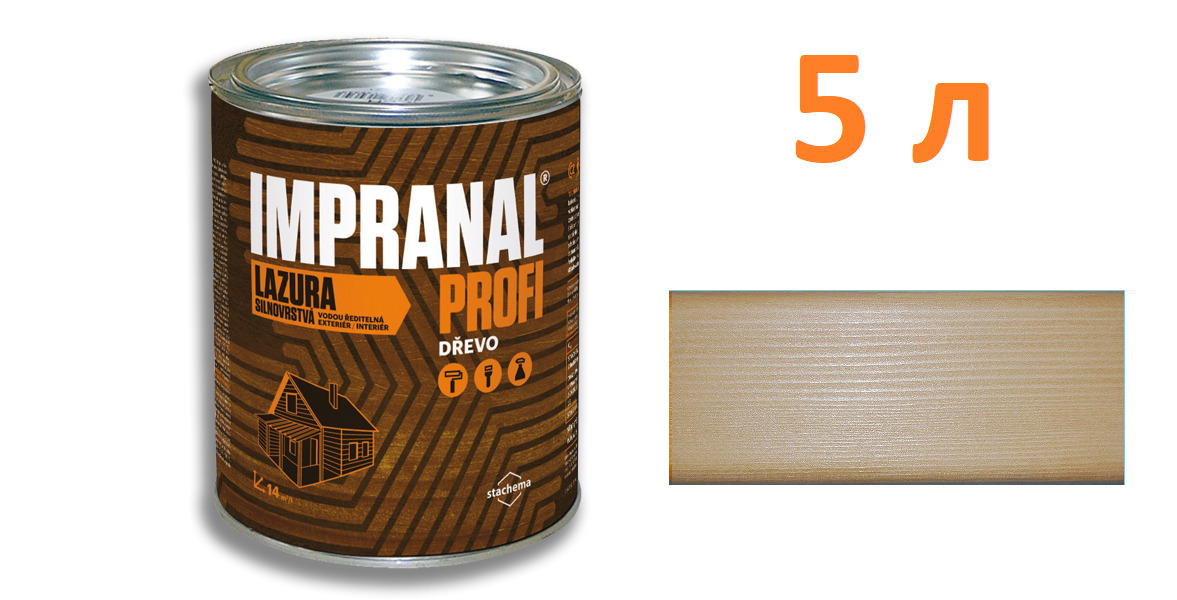IMPRANAL PROFI Стійкий лазурний лак (Дуб; 5 л.)