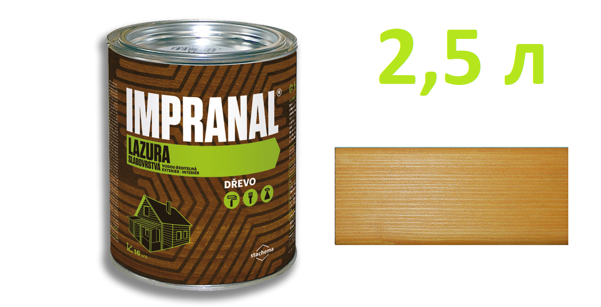 IMPRANAL Тонкошаровий лазурний лак (Пінія; 2,5 л.)