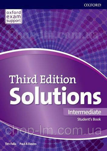 Solutions Third Edition Intermediate student's Book / Підручник