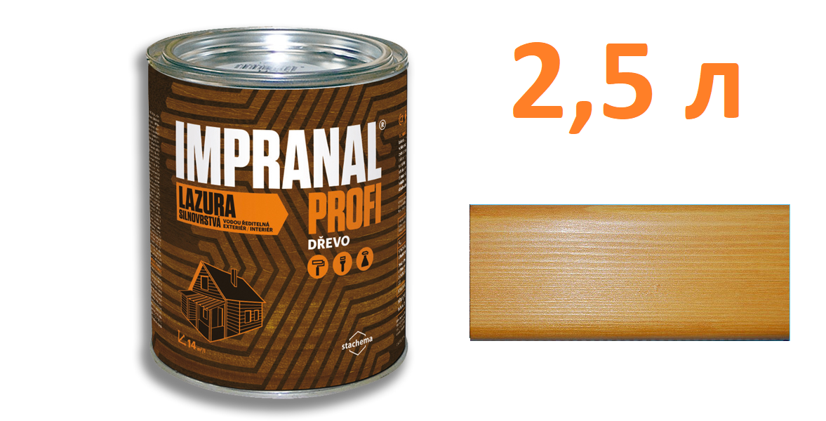 IMPRANAL PROFI Стійкий лазурний лак (Пінія; 2,5 л.)