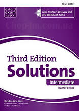 Solutions Third Edition Intermediate teacher's Book with teacher's Resource Disc and Workbook Audio