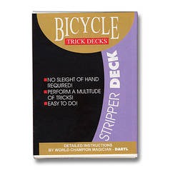Трюкова колода | Bicycle Stripper Deck (червона сорочка)