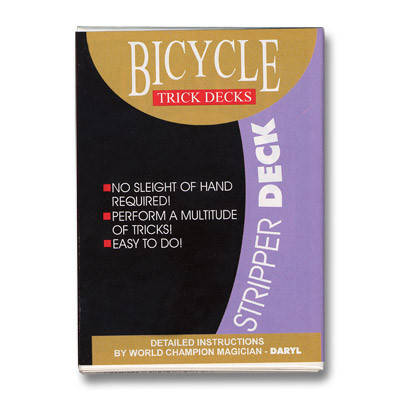 Трюкова колода | Bicycle Stripper Deck (червона сорочка), фото 2