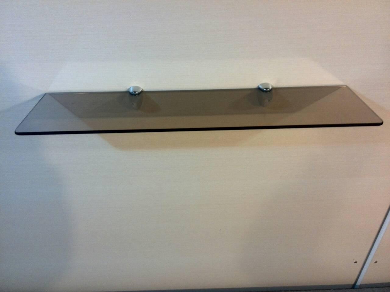 Полиця 6 мм скляна бронзова 55,5х20 см