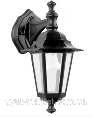 Садово-парковий світильник Кантрі PL6102 Е27 метал чорний