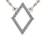 Підвіска - кулон срібна Ромб, фото 2