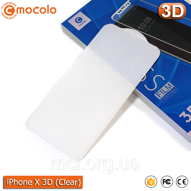 Захисне скло Mocolo iPhone X (Clear) 3D