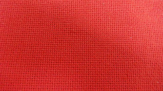 Тканина для вишивання червона