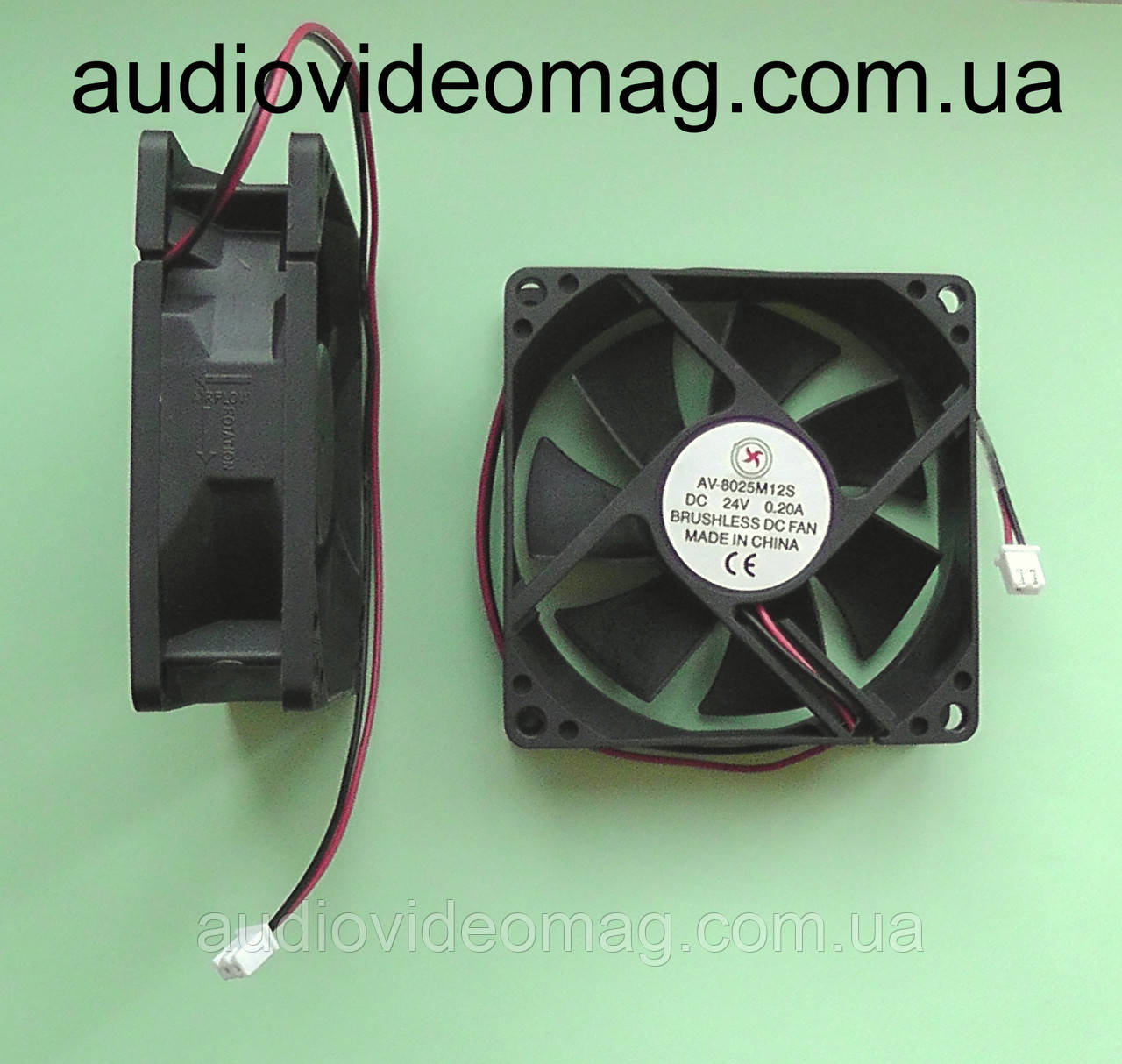 Вентилятор (кулер) 24V 0.2 A, 80х80х25 мм, 2 pin