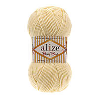 Пряжа для ручного вязания Alize BABY BEST(беби бест) акрил антиаллергенный- 01 молочный