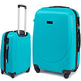 Чемодан дорожній з полікарбонату WINGS 0912 міні голубий, фото 2
