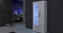 Вітрина Phantasy AAAA MEBLE білий/білий глянець