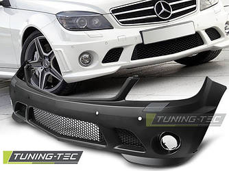 Передній бампер Mercedes W204 (07-11) обвіс тюнінг стиль AMG C63