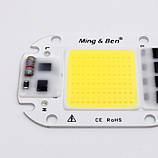 №56 LEd Smart IC 20w 6000K Світлодіод 20w світлодіодна матриця 20w з драйвером на борту MING&BEN, фото 3