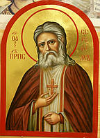 Золочення сусальним золотом ікон Святого Серафима Саровського., фото 3
