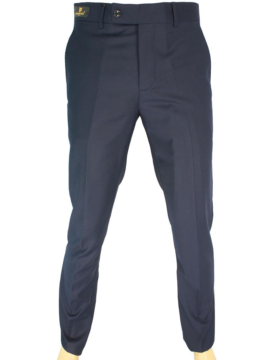 Темно-сині чоловічі класичні брюки Monzeratti Slim indigo