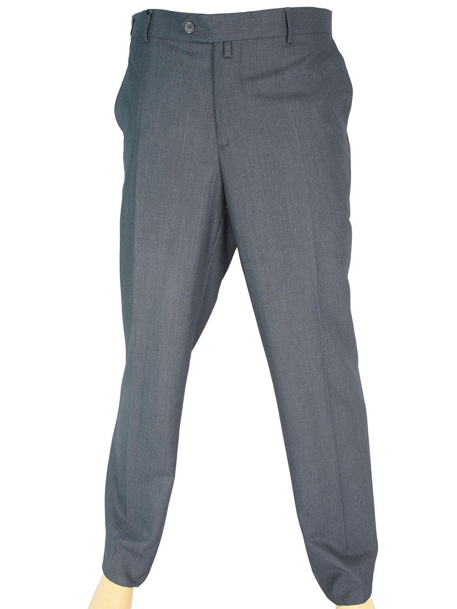 Серые мужские классические брюки Monzeratti 0873 grey cell