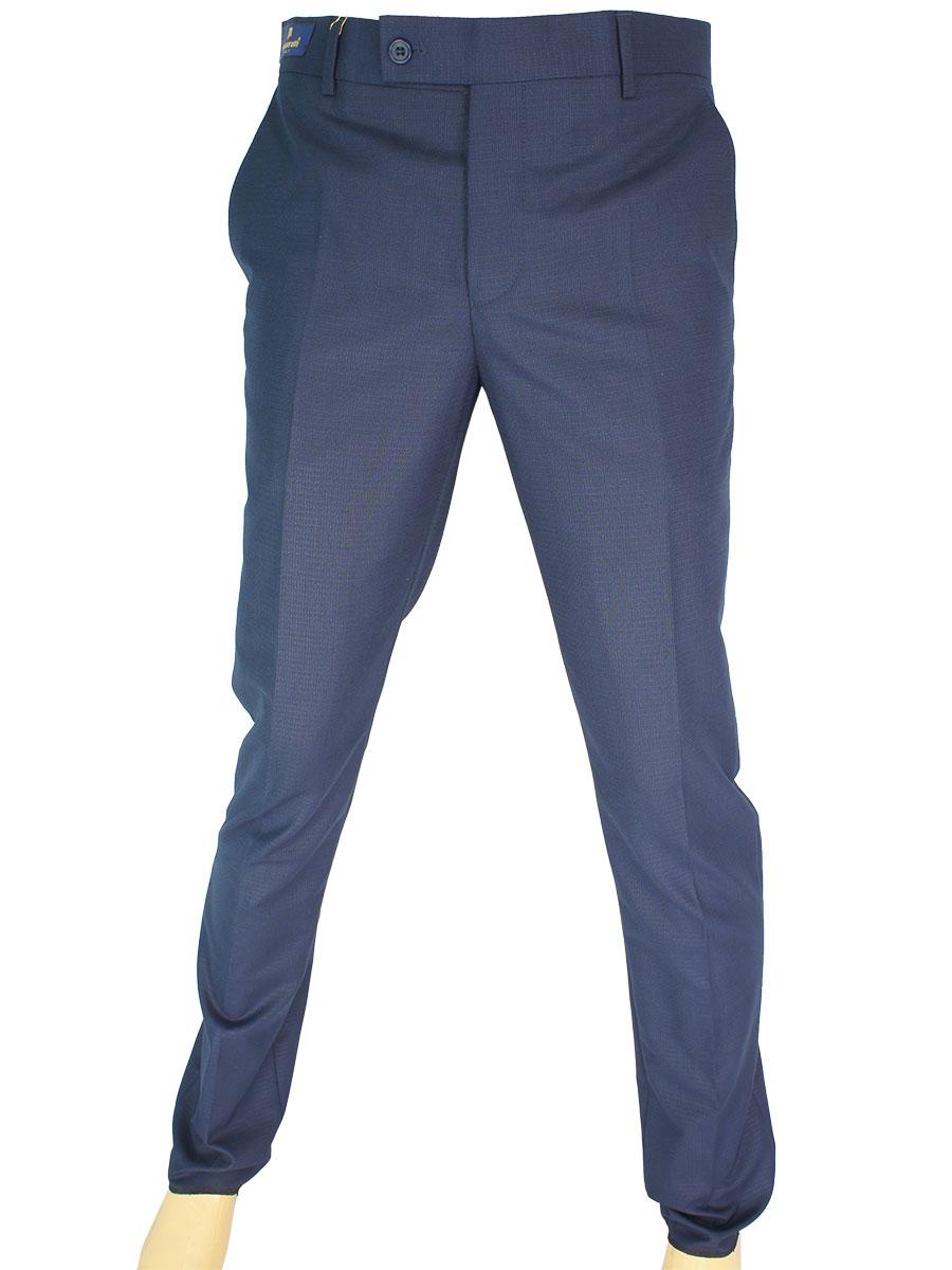 Турецькі чоловічі брюки Monzeratti Slim indigo cell в синьому кольорі
