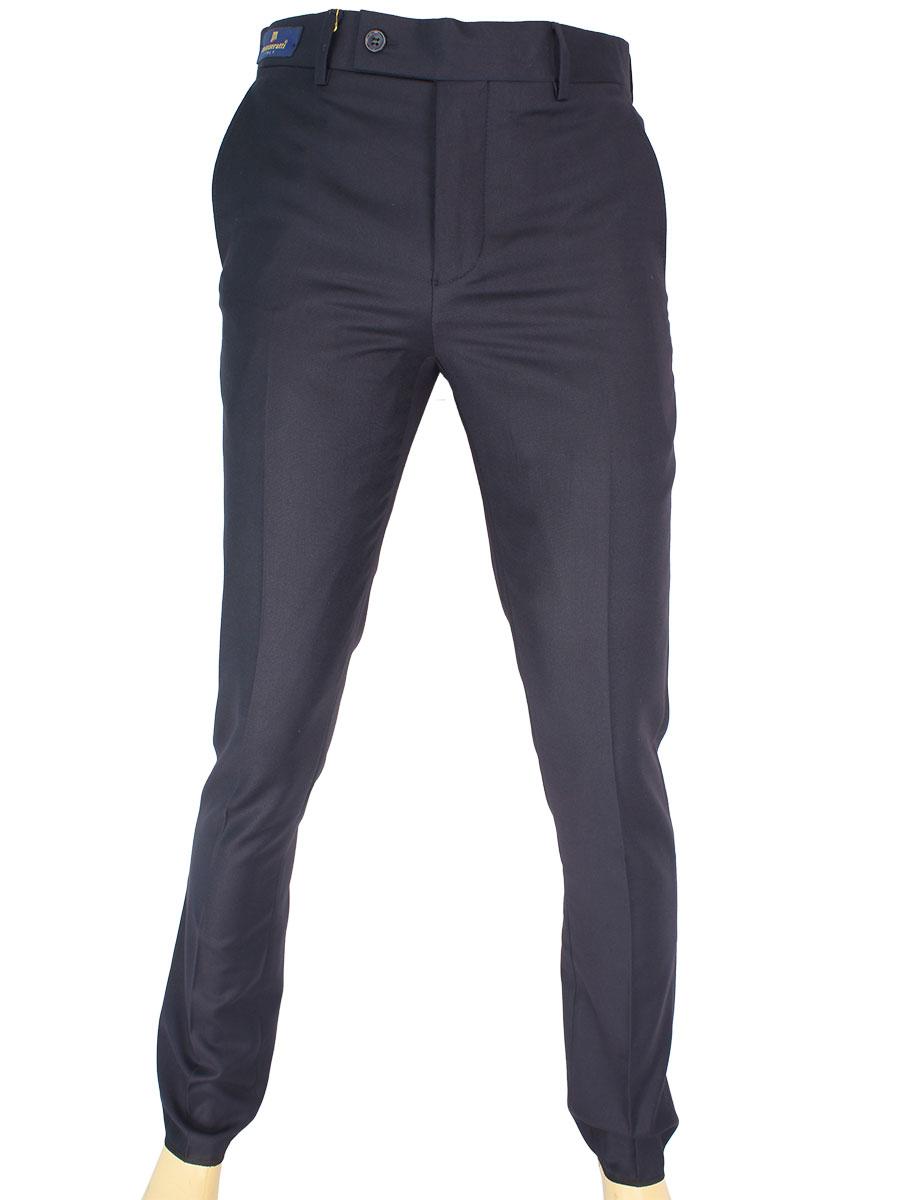 Завужені чоловічі класичні брюки Monzeratti Slim dark blue struct