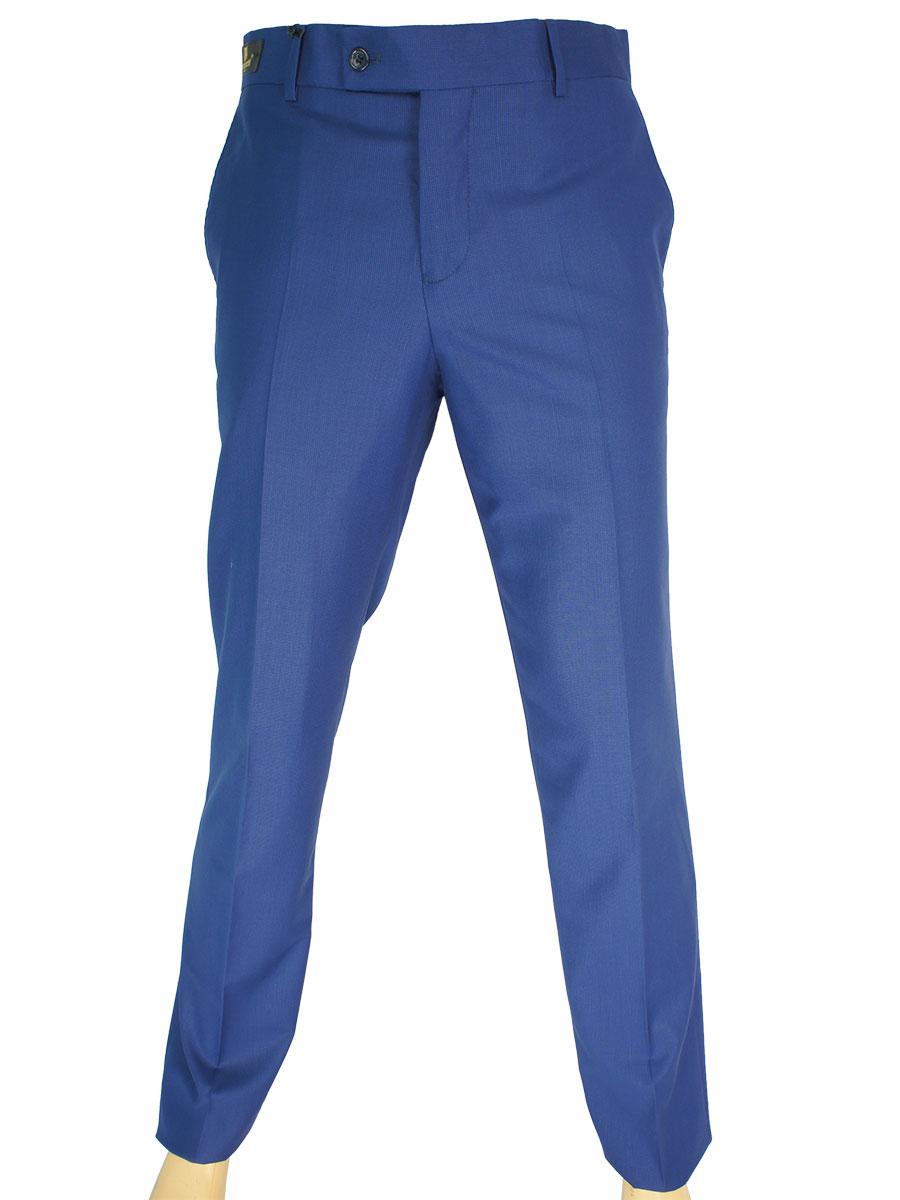 Блакитні чоловічі класичні брюки Monzeratti G-6 Classic blue cell, фото 1