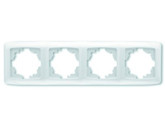 Рамка четвірна VIKO CARMEN горизонтальна біла (90571104)