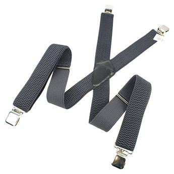 Чоловічі темні підтяжки Top Gal 40-X antracit