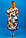 Легкий жіночий червоний батистовий кафтан з квітковим принтом №79-2, фото 2