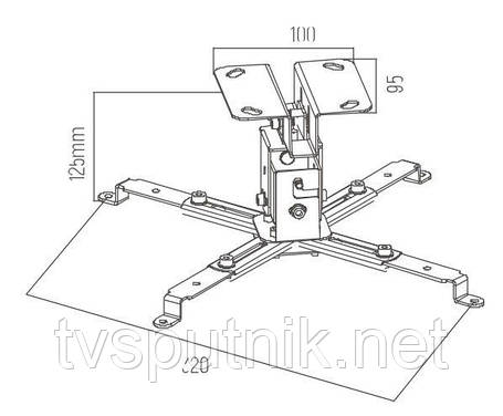 Кронштейн для проєктора ITech P300, фото 2
