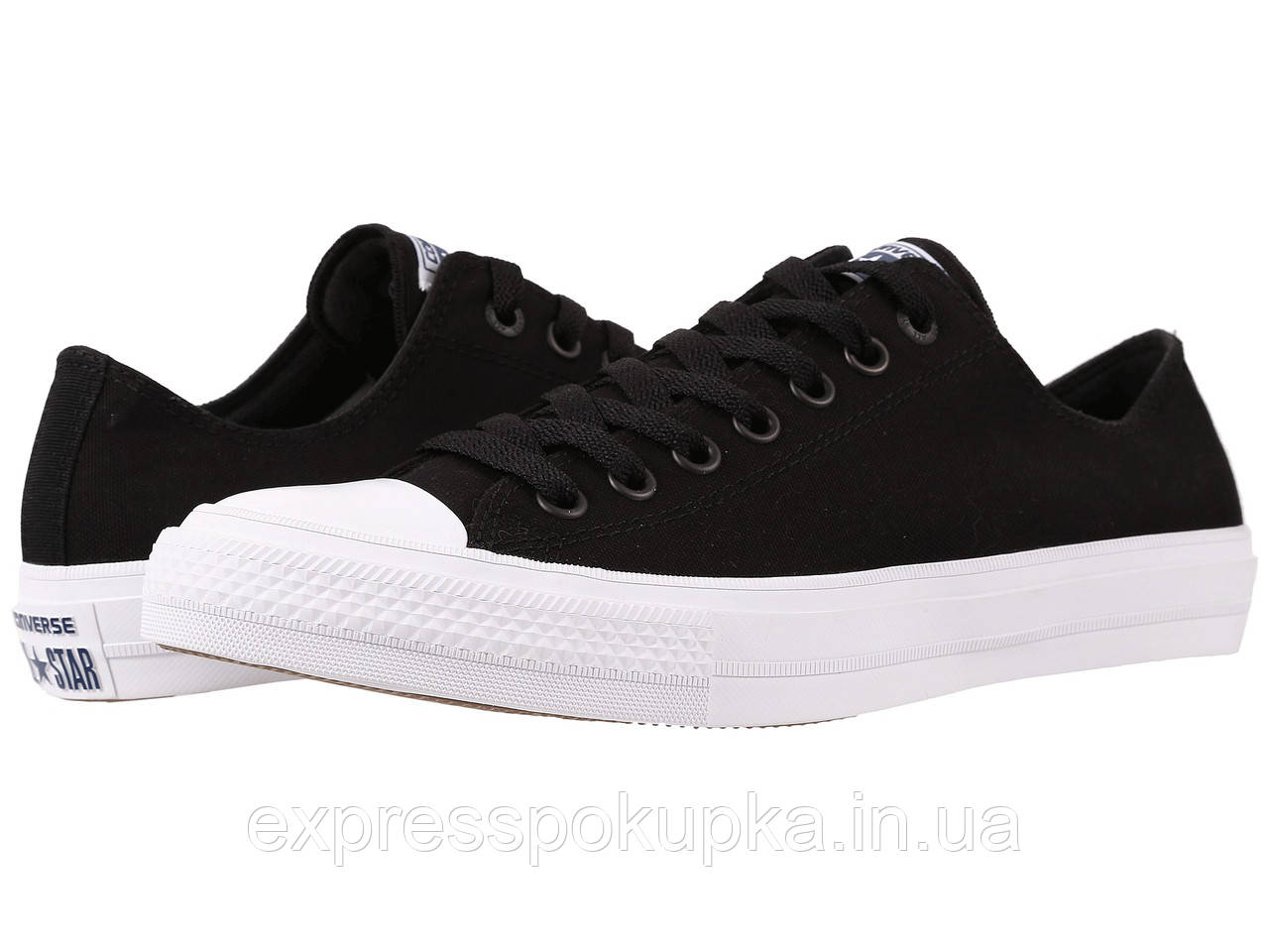 Жіночі/чоловічі кеди Converse Chuck Taylor 2 Чорні низькі Black low