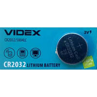 Батарейка литиевая Videx CR2032 3V 5pc BLISTER CARD (100/1200)