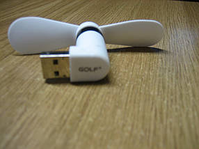USB-вентилятор GOLF F1- usb+micro Mini Fan(White)