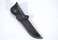 Кожаные ножны для ножа средние с застежкой L Черные