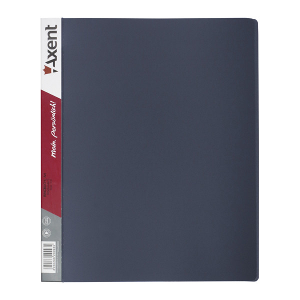 Папки на кільцях А4 Axent 4 кільця 35мм сіра 1208-03-A