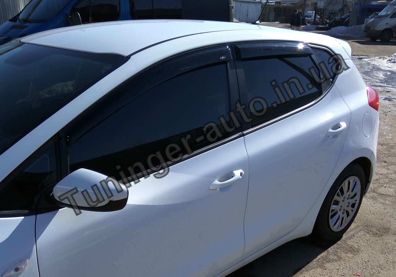 Дефлектори вікон (вітровики) Kia Ceed 2012 -2017 (Hic)