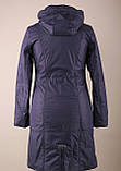 Женская демисезонная длинная куртка плащ больших розмірів Mishele 48, 56 розмір, осінь весна, фото 2