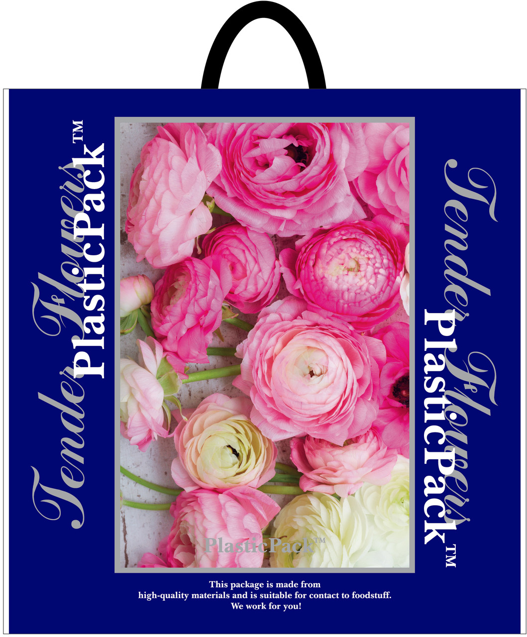 Пакет петля Наксан 47*49 Троянда