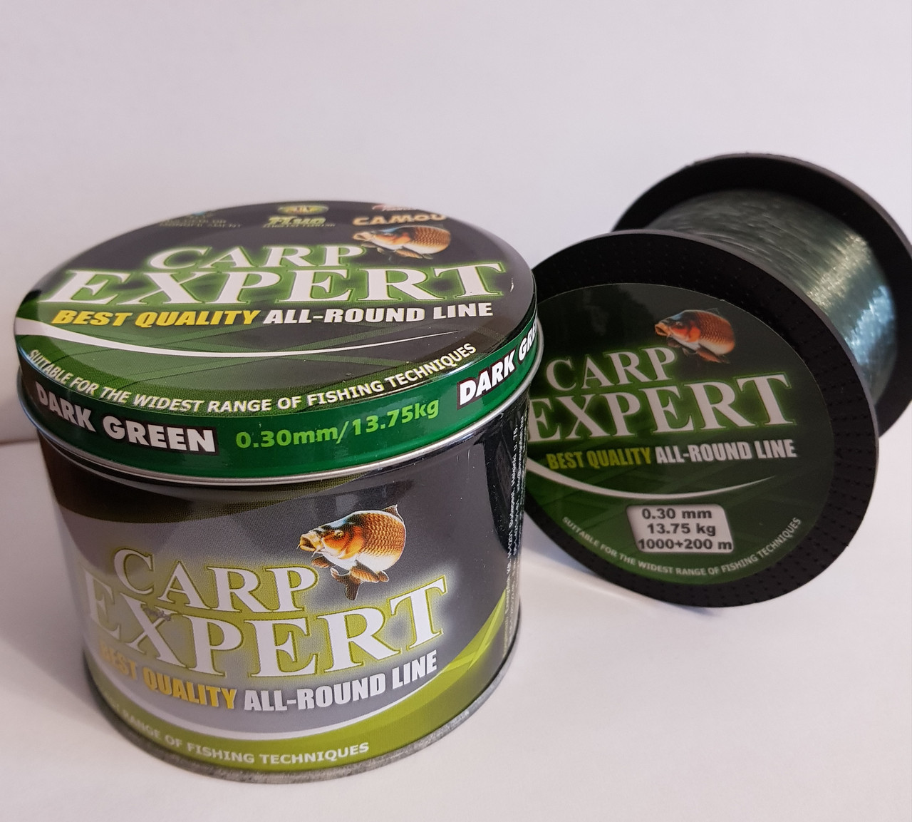 Волосінь коропова Carp Expert 0.35 mm DARK GREEN 1000+200 м