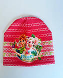 Головний убір для дівчаток. Півник "Фрозен", розмір 50-53, малиновий, коттон Boobon Україна, фото 2