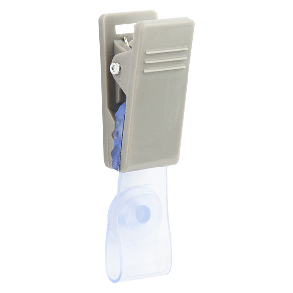 Кліп для бейджа Axent прищебка-засувка сірий 4534-03-A