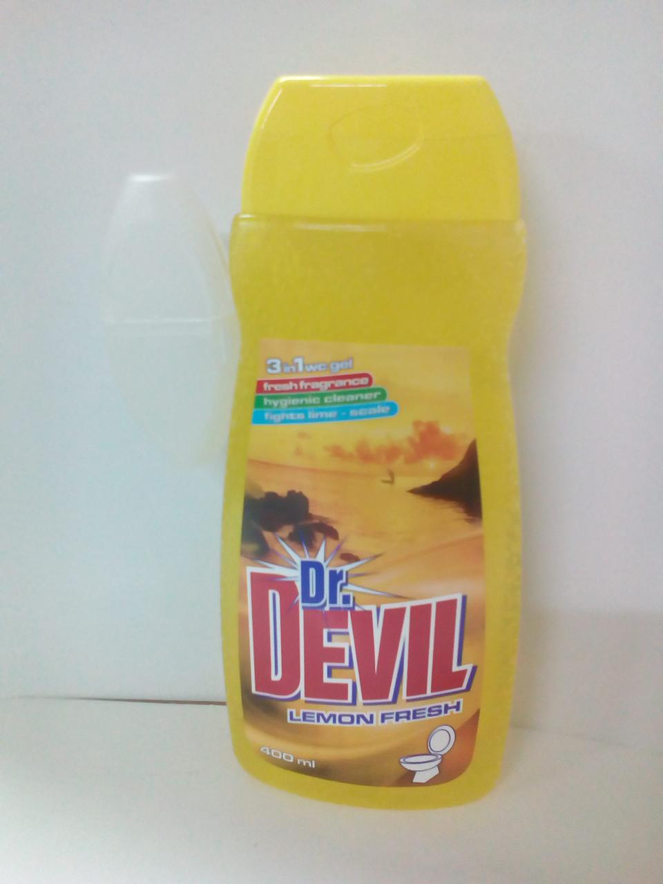 Dr. Devil 3в1 WCgel 400 мл гель для туалету Лимон (6055) 