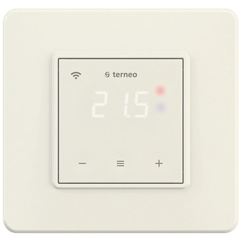 Wi-Fi терморегулятор для теплої підлоги terneo sx з сенсорним управлінням (слонова кістка)