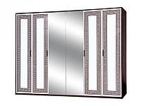 Модульная система для спальни «Бася Новая» Мир Мебели Шкаф 6Д, Олимпия