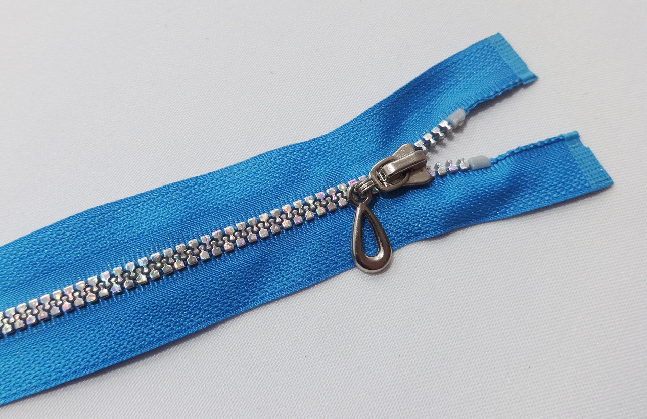 Блискавка тракторна No3 голограма 60 см морська хвиля, фото 1