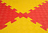 М'яка підлога килимок-пазл "Веселка" 50*50*1 см Плетінка Eva-Line Жовтий, фото 3