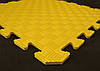 М'яка підлога килимок-пазл "Веселка" 50*50*1 см Плетінка Eva-Line Жовтий, фото 2